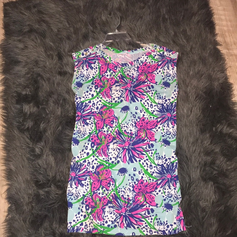 Short sleeve lilly pulitzer t shirt dress